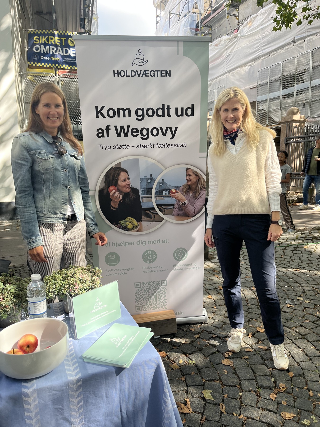 Malene og Christina fra HoldVægten til et event
